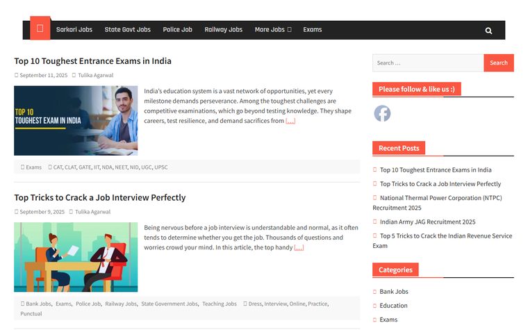 BlogDost website screenshot