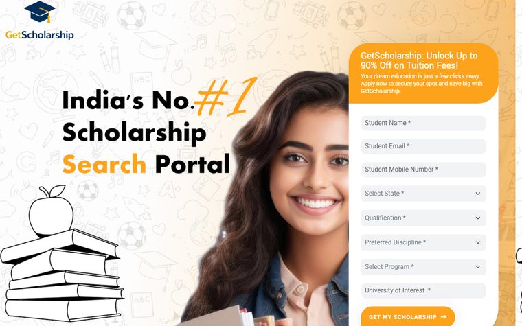 GetScholarships website screenshot