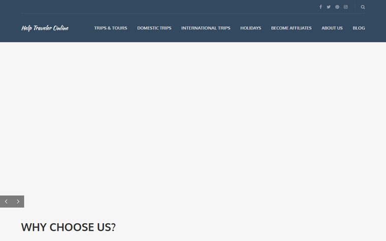 Help Traveler Online website screenshot