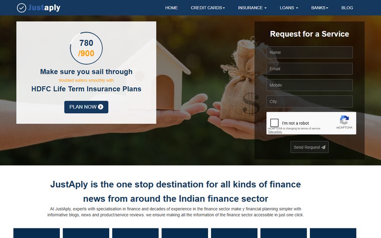JustAply website screenshot