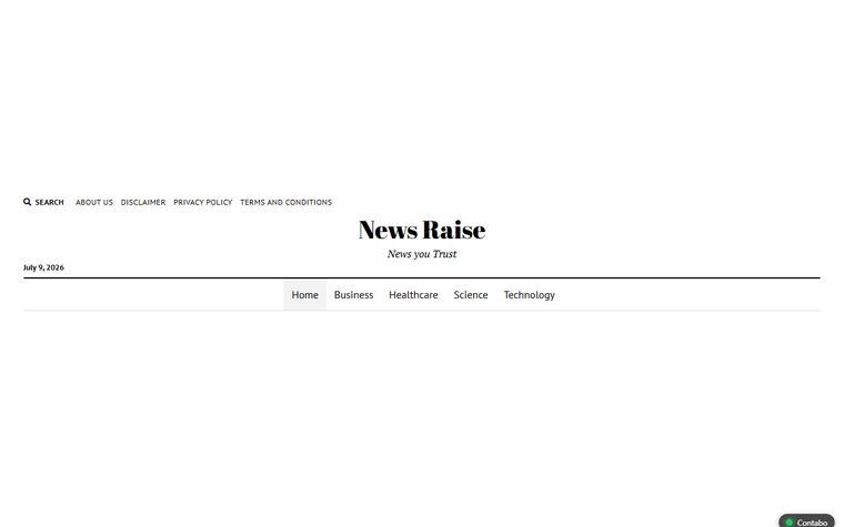 News Raise website screenshot