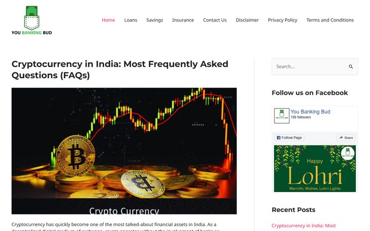 You Banking Bud website screenshot