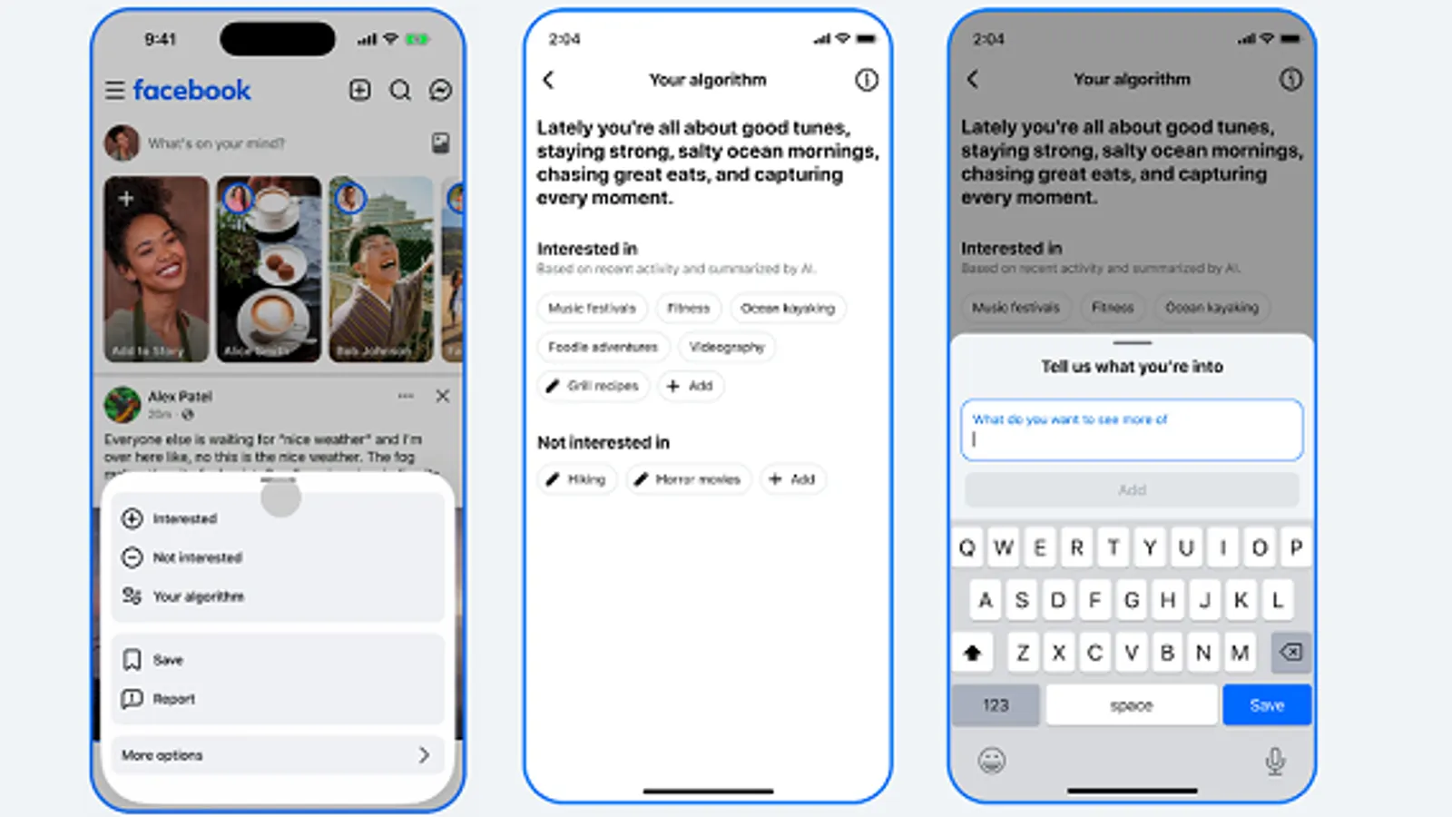 Facebook adds plain language algorithm controls