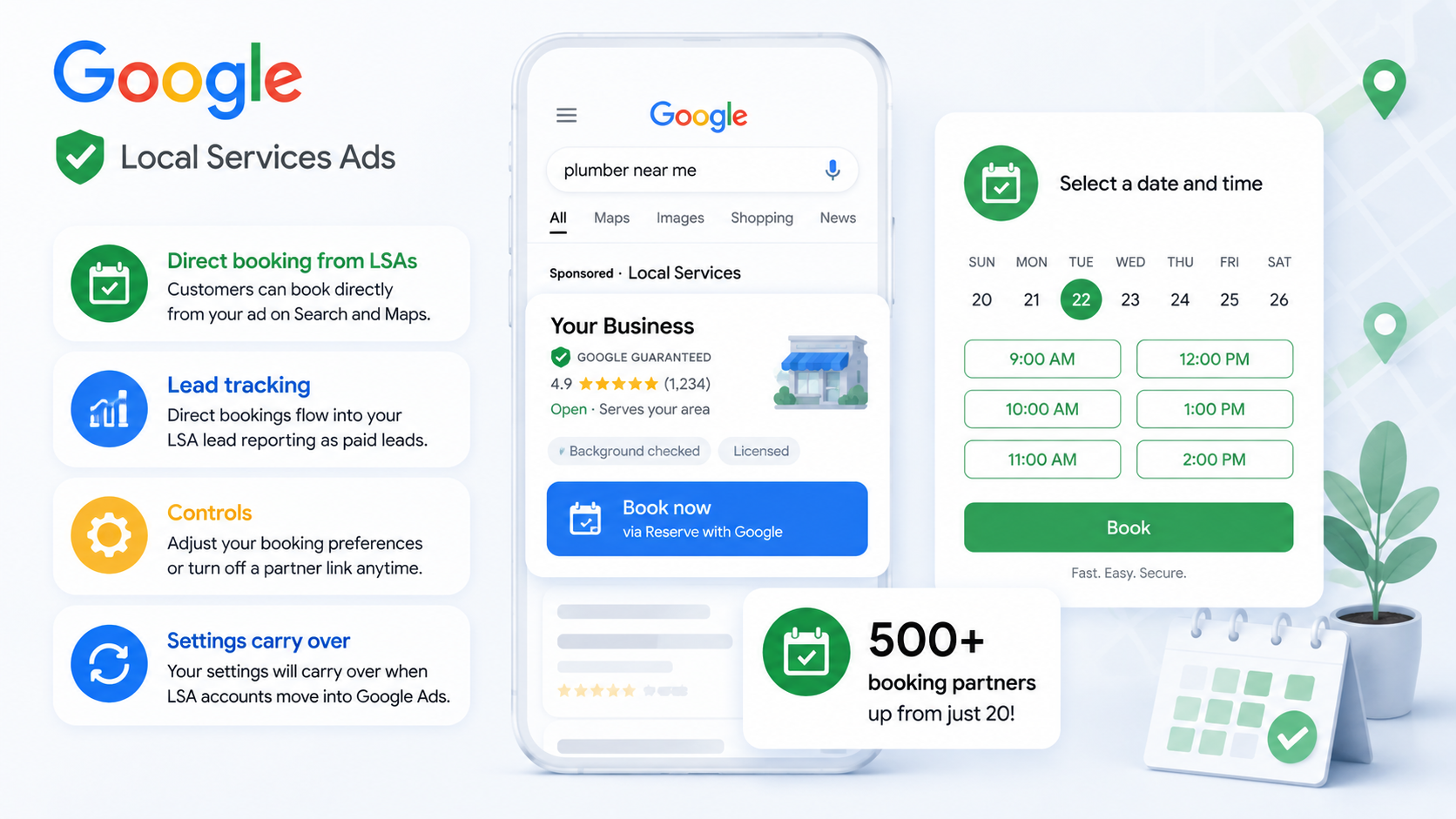 Google expands direct booking for Local Services Ads