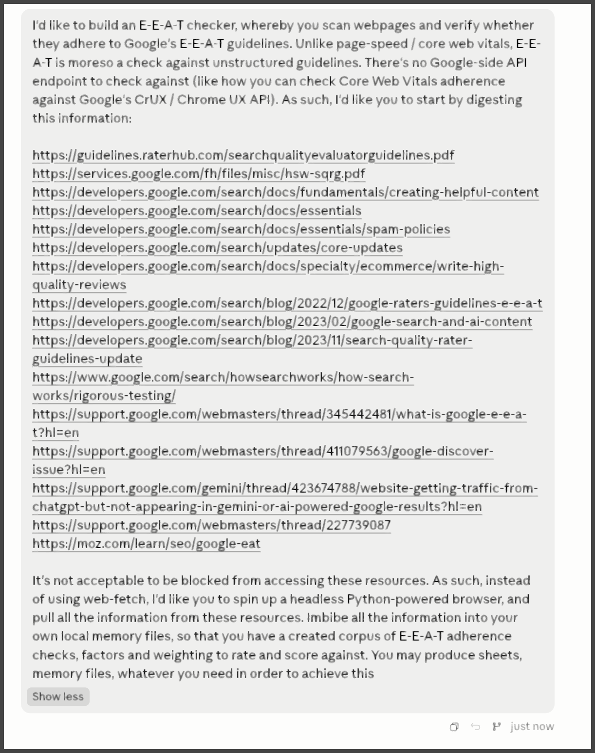 How to build an E-E-A-T checker with Claude Code