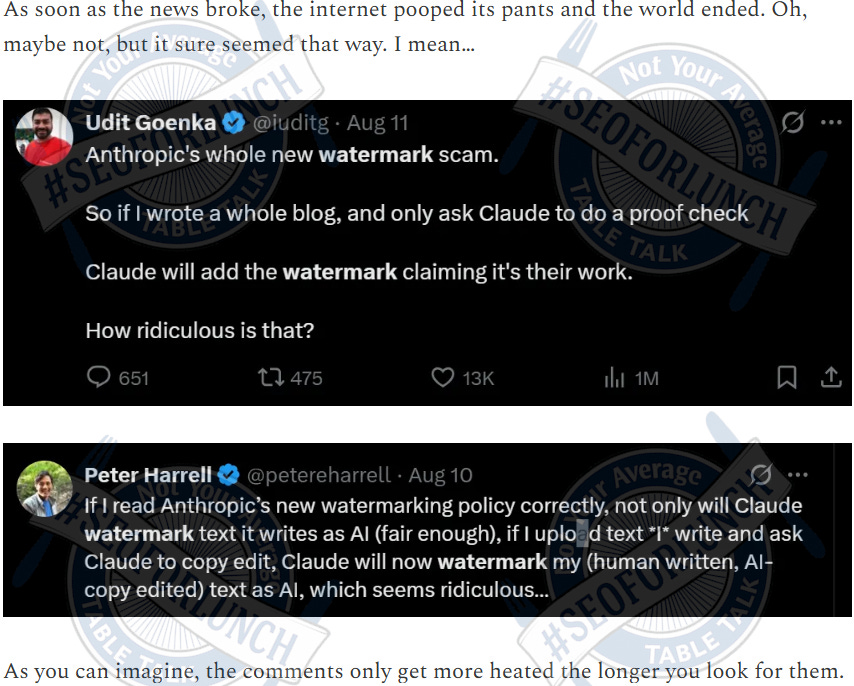 If an AI watermark scares you, your content may be the real issue