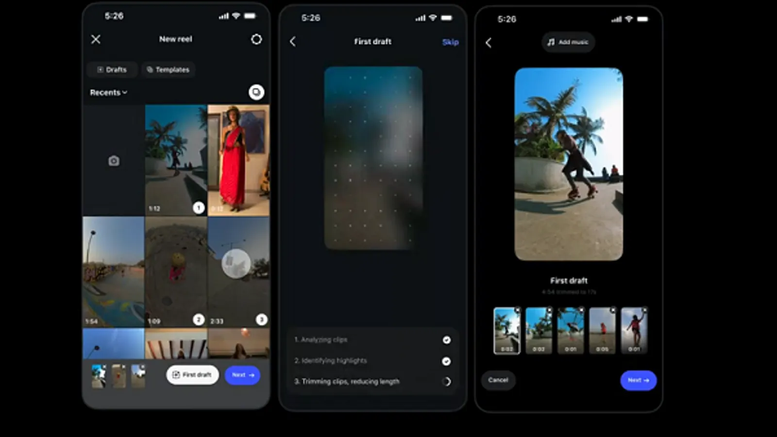 Instagram launches First Draft for Reels