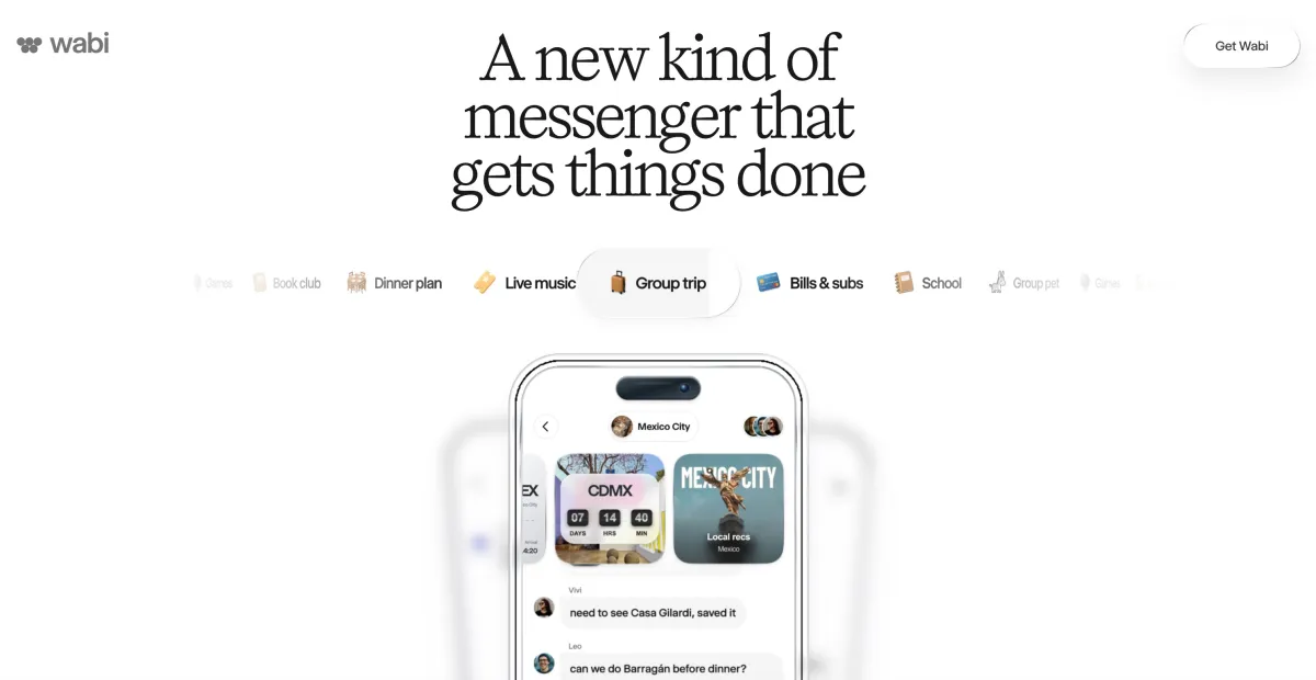 Wabi, the AI agent that builds mini apps, now valued at $1.25B after latest round